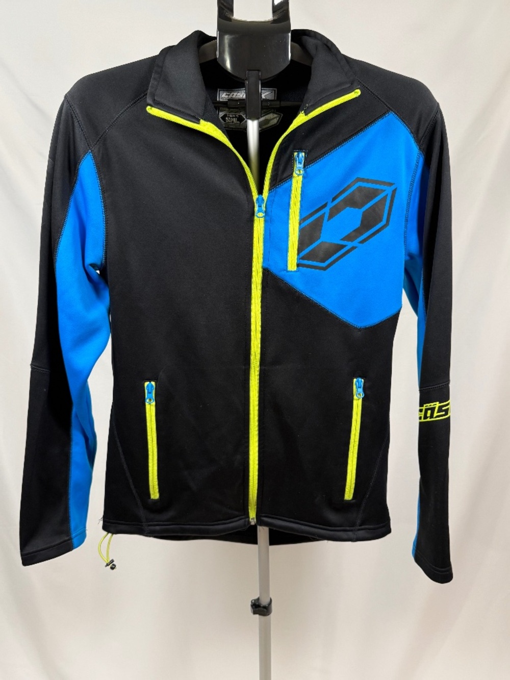 Castle X Fusion Mid Layer Jacket Men's Small Blue Black Neon